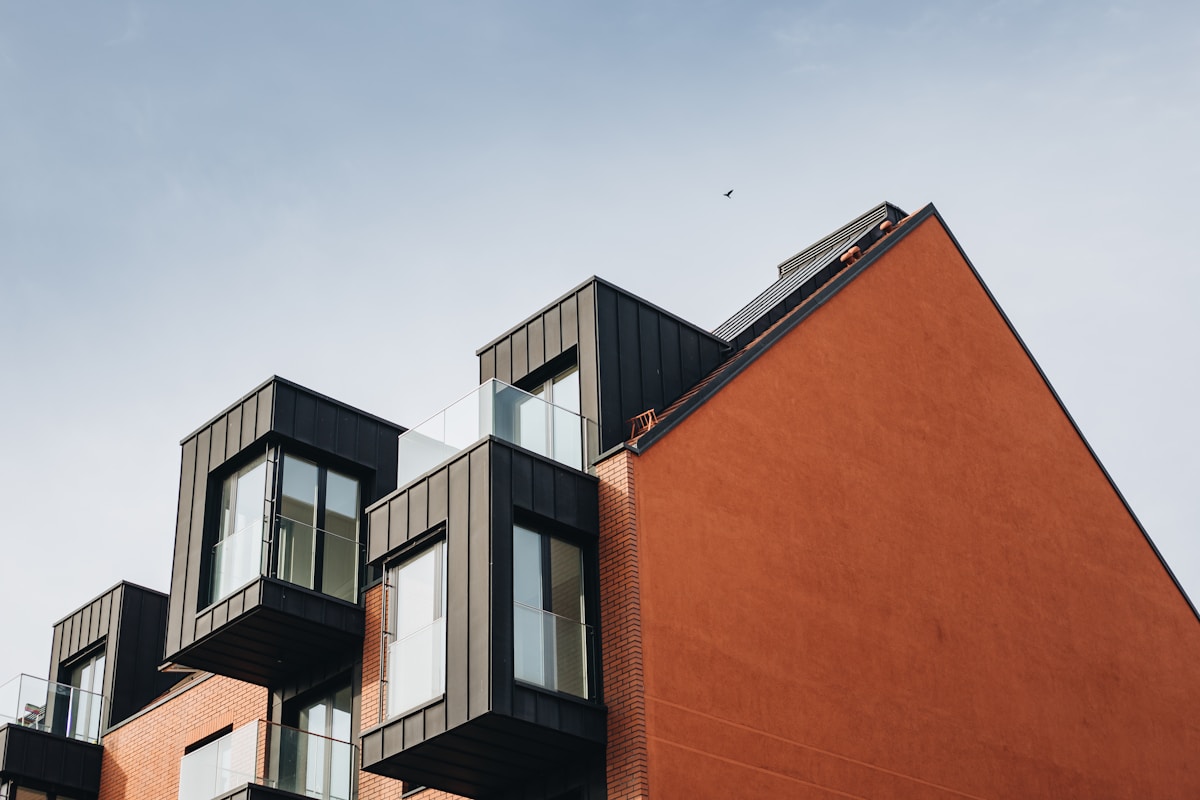 Brown and black house